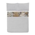 thumbnail image 2 of Floral Reversible Bedspread Set, Blooming Hydrangea Flowers Leaves Bouquet Vintage Style Spring Nature Print, Pillow Shams & Comforter Microfiber Bedding Set, 3 Sizes, Tan Dust, by Ambesonne, 2 of 4