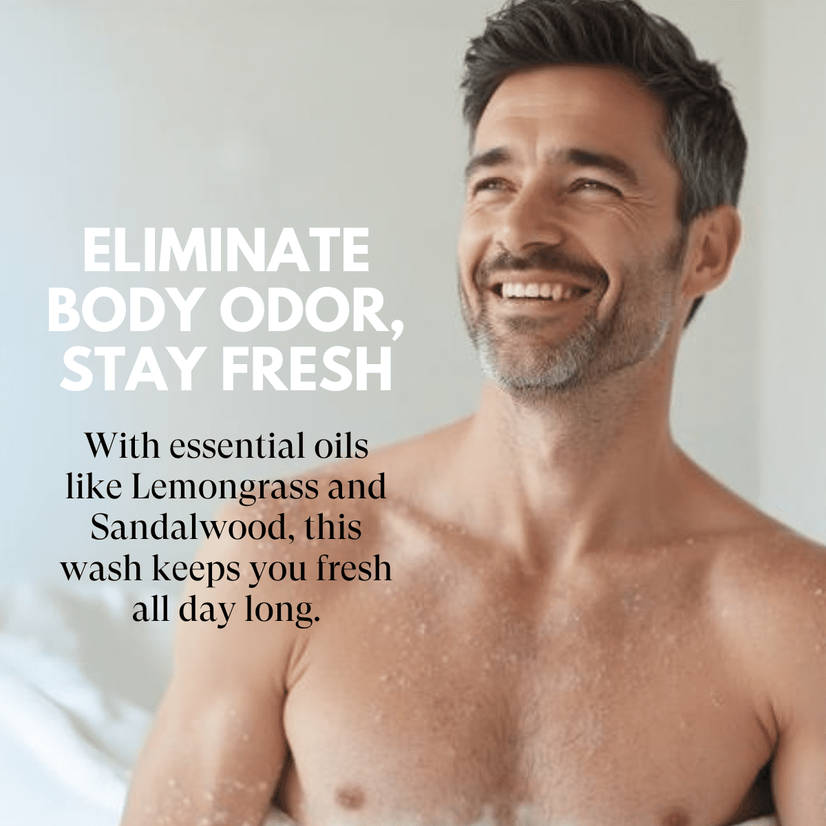 Just Nutritive Men's Body Wash, Cleanse, Nourish & Soften Skin, Paraben, Sulfates, Dyes Free, 16oz