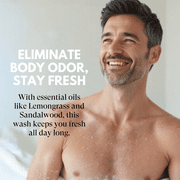 Just Nutritive Men's Body Wash, Cleanse, Nourish & Soften Skin, Paraben, Sulfates, Dyes Free, 16oz