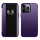 thumbnail image 1 of KAIYANG Funda híbrida de PC y TPU resistente a los arañazos con diseño de ventana de visualización para iPhone 13 Pro de 6,1 pulgadas, estilo D, iPhone 13 Pro de 6,1 pulgadas, color morado, 1 of 5