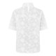 thumbnail image 3 of Camisetas Sin Mangas Para Mujer con bordado de encaje de verano de Color sólido para mujer, camiseta ajustada sin mangas con cuello levantado, chaleco superior (White, XXXXL), 3 of 7