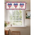 thumbnail image 2 of Valances for Windows Independence Day Rod Pocket Cafe Window Treatments Valance Curtains for Kitchen Bathroom Laundry Basement Windows 60"x18", 2 of 9