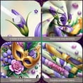 thumbnail image 4 of Colorful Theme Mardi Gras Banner Feather Decor Carnival Display Mask Design Gold Balloon Party Backdrop for Mardi Gras Party Carnival Celebration Festival Event, 4 of 9