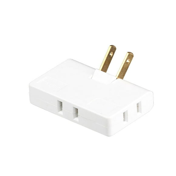 Wall Adapter Swivel Head Charger adapter; 3 outlet charger; 3 in 1 Outlet Power Charger Wall Power Outlet Expander US Plug, White