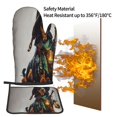 thumbnail image 5 of Gaeub Fantasy Wizard Dog Art Print Oven Mitts and Pot Holders Sets of 2,Heat Resistant Pad,Cooking Gloves, for Baking BBQ Home Decor, 5 of 7