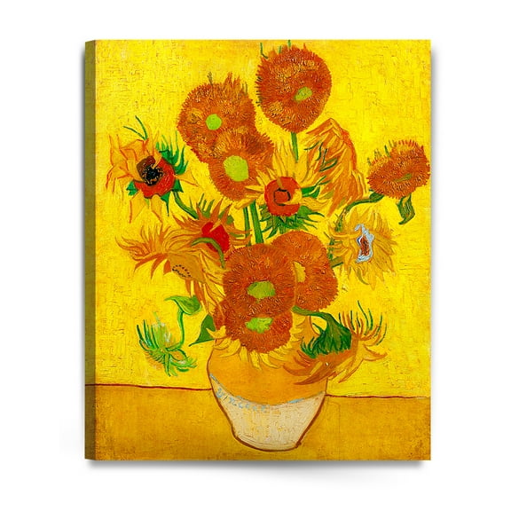 DECORARTS - Sunflowers, Vincent Van Gogh Art Reproduction. Giclee Canvas Prints Wall Art for Home Decor 30x24"