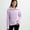 Lavender Lily, variant on Juniors' Pink Republic Quarter-Zip Chenille Tunic Color: Blizzard White Size: X SMALL