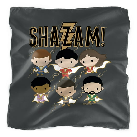 Shazam! Movie Chibi Group Bandana (21 in x 21 in)