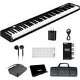 thumbnail image 3 of Terence Folding Piano Keyboard, 88 Keys Full Size Semi-Weighted Foldable Piano, Support MIDI USB Interface Bluetooth Portable Piano with for Beginners Kids, 3 of 6