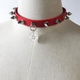 thumbnail image 1 of Gothic Star Pendant Rivet Choker Women Punk Leather Neckalce Jewelry, 1 of 6