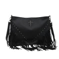 thumbnail image 2 of Women Fringe Hobo Bag Western Purse Shoulder Bag Vegan Tassel Hippie Crossbody Bag, 2 of 9