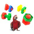 thumbnail image 4 of SPRING PARK 4 PCS Square Shape Huge Nuts & Bolts Plastic Bird Toy Parts Parrots Macaws Cockatoos, 4 of 5