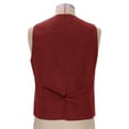 thumbnail image 5 of Pejock Men's Vintage Casual Vest with Belt Detail, Chest Pocket, Five Button Closure Lightweight Waistcoat for Layering, Tailored Fit, 5 of 7