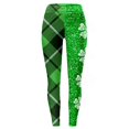 thumbnail image 3 of Shadoumai St Patricks Day Leggings For Women Casual Printed Shamrock Stretchy Irish Green Tights Tummy Control Workout Yoga Pants, 3 of 6