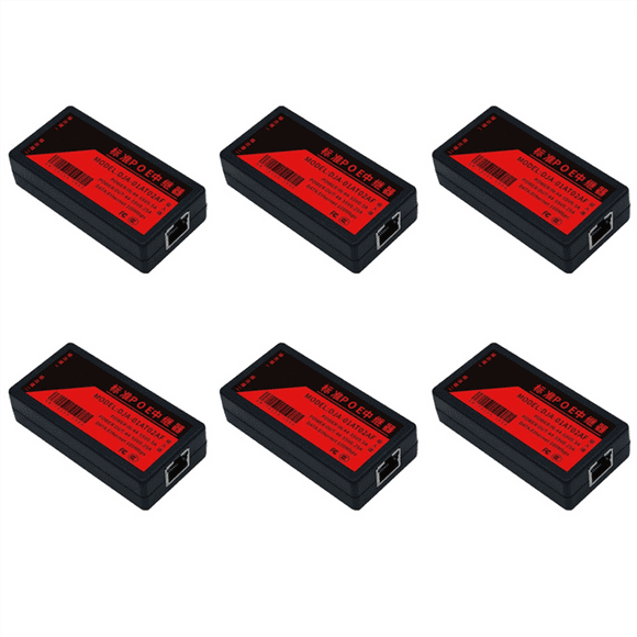 6X 2 Port POE Extender 100Mbps with IEEE 802.3Af Standard for NVR IP Camera AP VOICE POE Extend 100 Meters for POE Range
