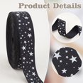thumbnail image 4 of HAOAN 20Yards Blue Sky White Clouds Ribbon 1 Inch Wide Sky Clouds Polyester Ribbon 0.3mm Thick White and Blue Decorative Ribbon, 4 of 6