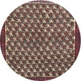 thumbnail image 1 of Ahgly Company Machine Washable Indoor Round Traditional Rosy Pink Area Rugs, 3' Round, 1 of 7