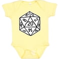 thumbnail image 3 of Inktastic 20 Sided White Dice Boys or Girls Baby Bodysuit, 3 of 5