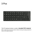 thumbnail image 3 of Etiquetas de teclado en portugués para PC, pegatinas de teclado con fondo negro y letras blancas, 3 piezas, 3 of 3