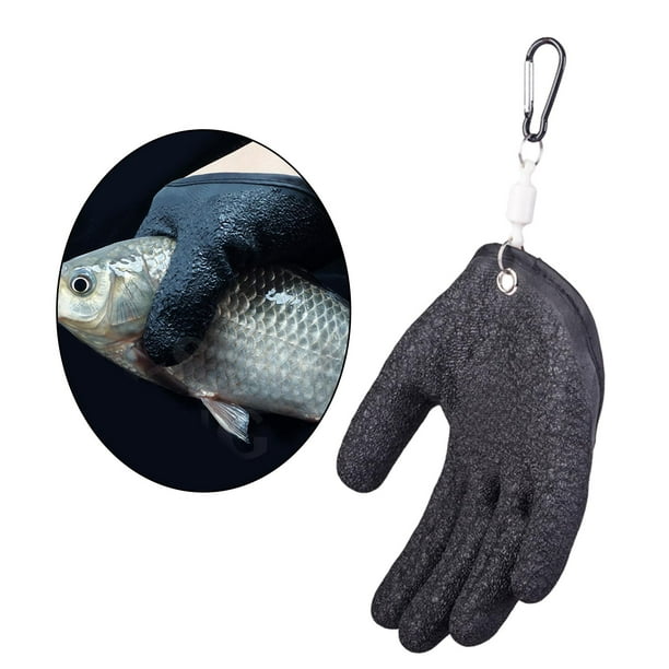 Professional slip Fishing ing Hunting Gloves Puncture Cut Resistant Water  Fisherman Fish Glove with Release Left 