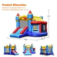thumbnail image 2 of Costway Inflatable Bounce House Castle Slide Bouncer Shooting Net, 2 of 10