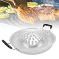 thumbnail image 1 of Thai Korean BBQ Grill Pan, Aluminum BBQ Grill Topper, 2 in 1 Non Stick Smoke Steak Grill Charcoal Pan Pork Hot Pot, Even Heating Barbecue Grill Plates, Camping BBQ Pan, 1 of 7