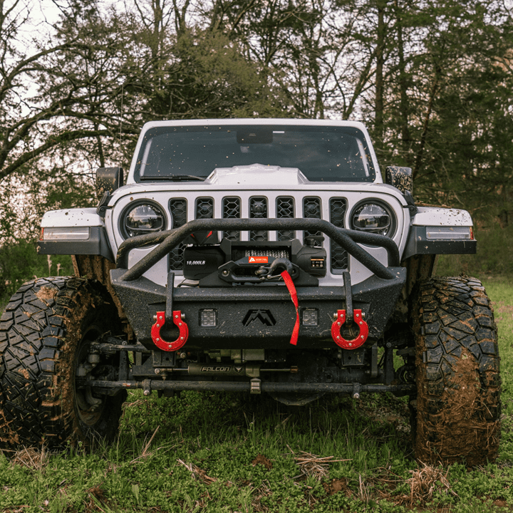 Ozark Trail 10,000 lb. Electric Truck/SUV Winch with 82 ft Synthetic Rope with Wired Remote