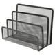 thumbnail image 1 of Organizador de escritorio con 4 compartimentos y malla metálica para archivadores y revistas, ideal para el hogar y la oficina (negro), 1 of 7