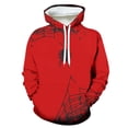 thumbnail image 1 of Penkiiy Chandails à Capuche pour Hommes Liquidation Hommes Mode Décontractée Chandails à Capuche d'Halloween Col Rond Imprimé Chandail Manches Longues Hauts Chandail Rouge y2k Chandails à Capuche Hommes, 1 of 4