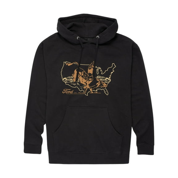 Ford - Western Bull Rider - Men's Fleece Hoodie Sweatshirt