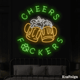 thumbnail image 2 of Craftnamesign Cheers Neon Sign, St. Patrick Day LED Signs, Beer Club Decor, 2 of 4