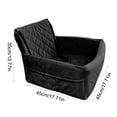 thumbnail image 3 of Dog Car Seat Bed for Small Dogs – Non Slip Travel Dog Bed with Safety Strap, Removable Washable Cover, Portable Dog Sofa Crate Mat for Road Trips and Home Use, 3 of 6