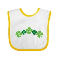 Inktastic Shamrock Four Leaf Clover St Patricks Boys or Girls Baby Bib