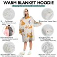 thumbnail image 5 of Wearable Oversized Blanket,Cartoon Corgi Wearable Blanket Hoodie for Adults,Cozy Hooded Blankets with Super Pockets,Super Warm Fuzzy Pullover for Women & Men, 5 of 6