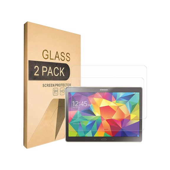 [2-Pack] Screen Protector for Samsung Galaxy Tab S 10.5 inch 2014 SM-T800 T801 T805 T807 Tempered Glass Screen Protector Film, S-Pen Compatible,Scratch Resistant