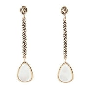 Drops of Pearl Linear Earrings