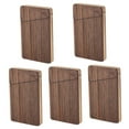 thumbnail image 4 of MLINS 5pcs Business Card Holder Simplicity Card Holder Wooden Business Card Box Walnut Wood Card Holder, 4 of 8