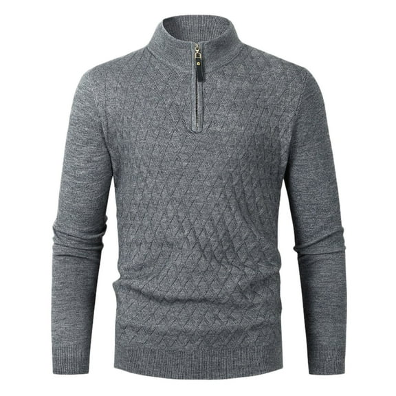 Men's Wool Knit Sweater Coat Long Sleeve Cardigan Stylish Versatile Outerwear Comfortable Warm Winter Fashion