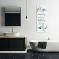 thumbnail image 2 of Stupell Industries Candles Music Bubbles Bliss Bathroom Relaxation Blue Plants, 20 x 48, Designed by Kim Allen, 2 of 6