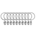 thumbnail image 1 of Moins de 5 Clips de Fixation 10 Pcs Anneaux de Rideaux en Métal avec Clips Crochets de Rideaux Anneaux de Rideaux Durables Classiques, 1 of 5