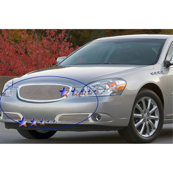 2006-2009 Buick Lucerne Not For Super Model Stainless Steel Polished Finish 1.8 Mm Wire Mesh Mesh Grille