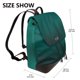 thumbnail image 2 of Disketp Dark teal green Mochila de Cuero para Mujer, Bolso de Espalda Antirrobo con Estilo para Viaje, Trabajo y Uso Diario, 2 of 4