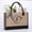 gift bags for women, variant on Women's Large Capacity Tote Bag, Jute Linen Shopping Bag With Initial A Print, For Daily Shopping, Work, Travel, Beach