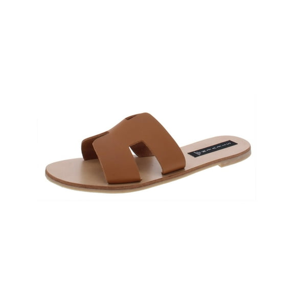 Steven By Steve Madden Womens Greece Slide Sandals Brown 7.5 Medium (B,M)