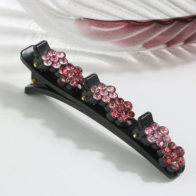 Barrettes Hair Clip 2024 Exquisite Sparkling Floral Design with Colorful Daily Glamour Accessory