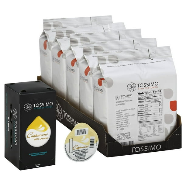 Tassimo Professional 10043000072636 Cappuccino Creamer Coffee Pods 512.8 Fluid Ounce Walmart
