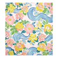 thumbnail image 6 of Yayeee Magnetic Dishwasher Cover for The Front Decoration Home Kitchen Machine Sticker Protector, Blue Floral Wave, 6 of 6