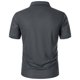thumbnail image 5 of pstuiky Camisas de manga corta para hombre, Camisa de manga corta con cuello vuelto, versátil, de color liso y estilo informal para hombre ropa de hombre s, 5 of 5