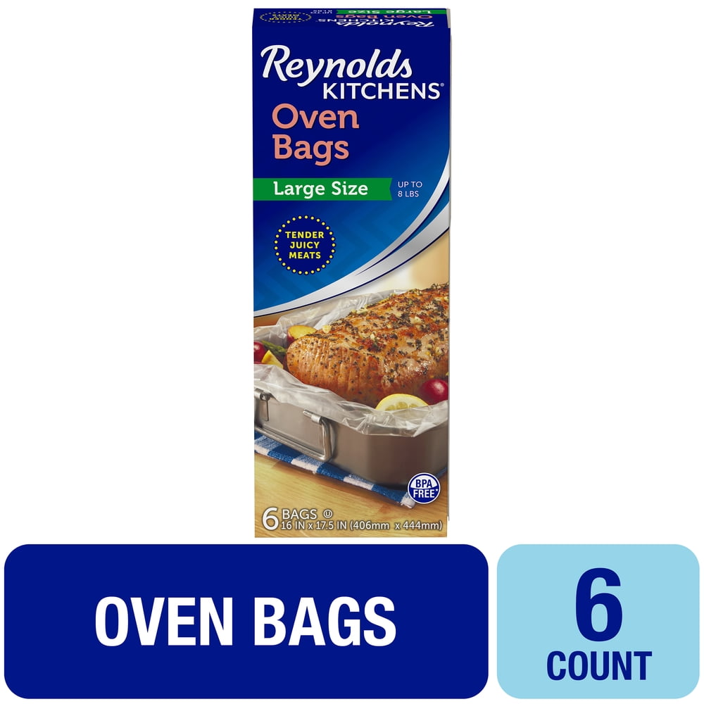 Reynolds Wrap Large Oven Bags, 16x17.5 Inch, 6 Count