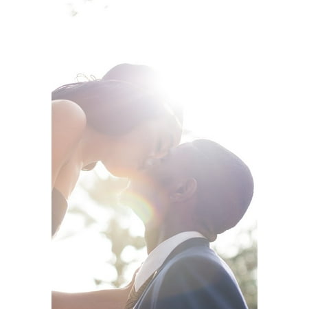 - LAMINATED POSTER Love Light Woman Flare Intimate Kiss People Man Poster Print 24 x 36